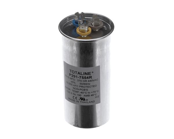 Carrier P291-7554R DUAL CAPAC 75/5 MFD 440V ROUND