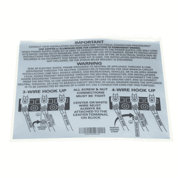 Samsung DG68-00099A LABEL-POWER