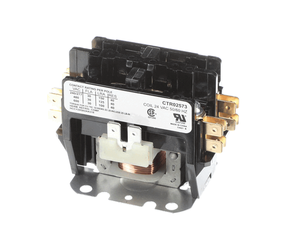 Trane CTR02573 CONTACTOR, 2P 30A 24VAC / SCRE