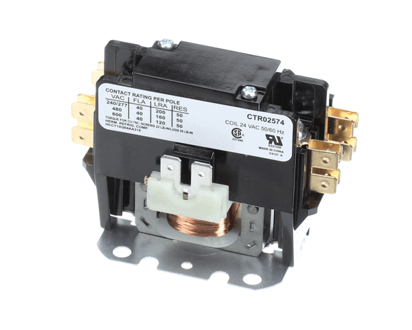 Trane CTR02574 CONTACTOR, 1P 40A 24VAC / SCRE