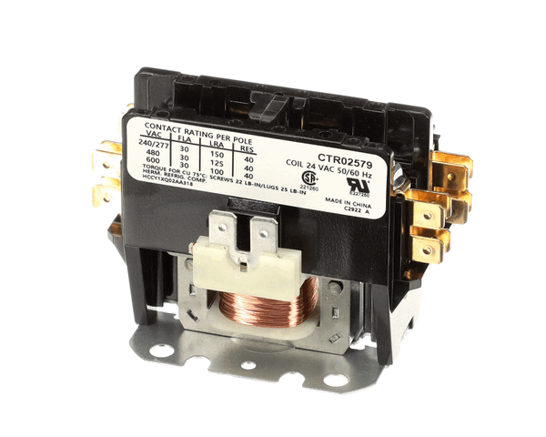 Trane CTR02579 CONTACTOR; 1P 30A 24VAC / SCRE