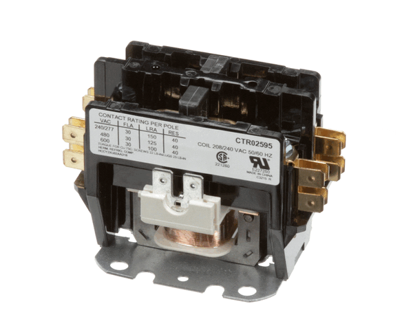 Trane CTR02595 CONTACTOR; 2P 30A 208/240VAC