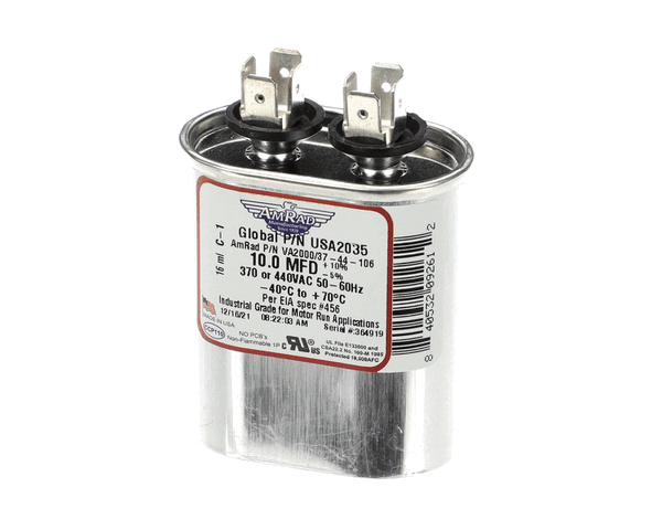 Trane USA2035 CAPACITOR; 10MFD 370/440V OVAL