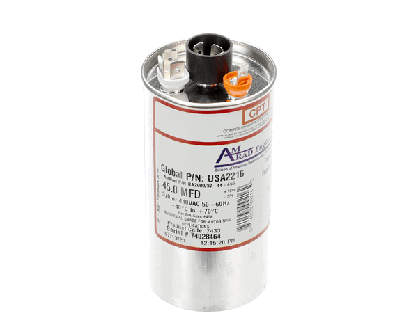 Trane USA2216 CAPACITOR; 45MFD 370/440V ROUN