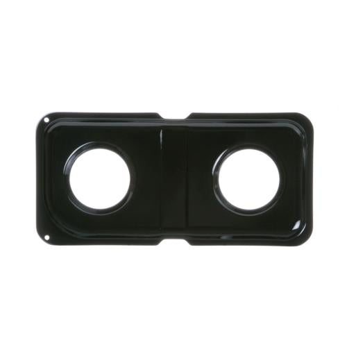 GE WB34K10010 DOUBLE BLACK PORCELAIN PAN LEF