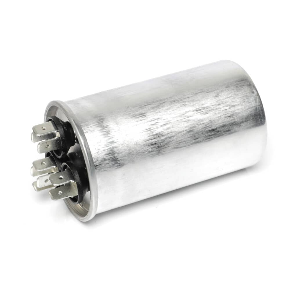 This is a genuine Rheem 43-TL25053-R CAPACITOR - 25/5/370 DUAL ROUN
