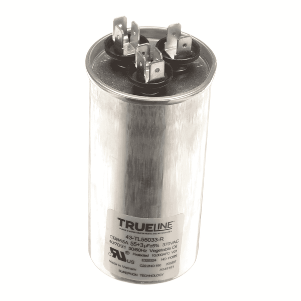 Rheem 43-TL55033-R Capacitor - 55/3/370 Dual Roun