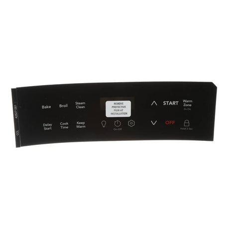 This is a genuine Electrolux 5304534821 OVERLAY,OVEN CONTROL,BLACK