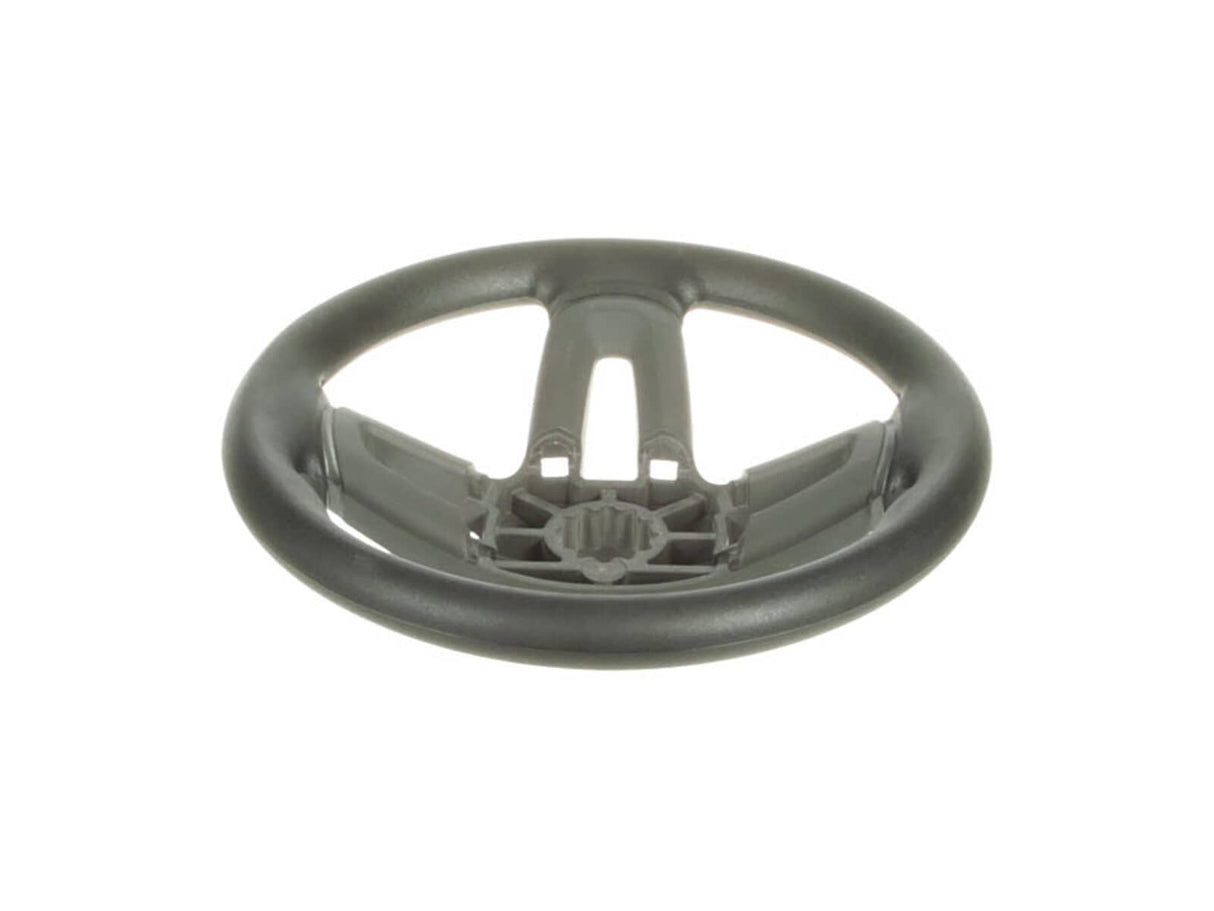 This is a genuine Husqvarna 532424146 WHEEL.STEERING.STDSRR.BLK/OV