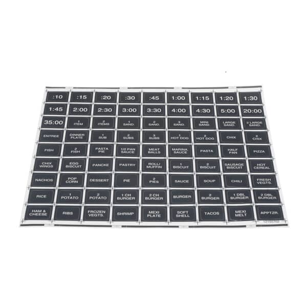 Amana Commerical 12155702 LABEL-MENU