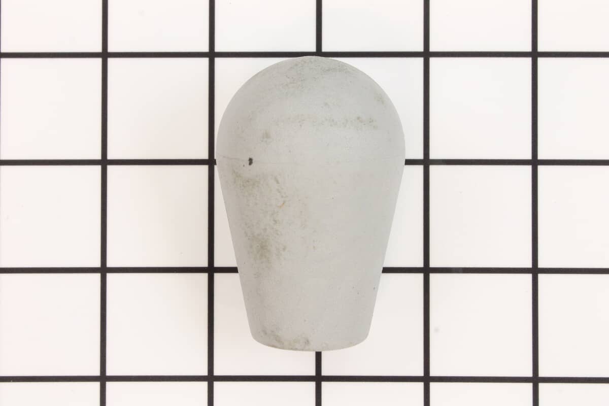This is a genuine Ariens 07500209 KNOB-SOFT TEARDROP-PUSH-ON GRY