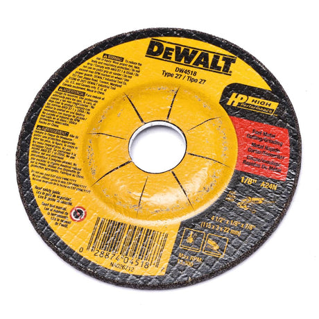 This is a genuine Dewalt DW4518 GRINDING WHEEL - 4-1/2-INCH DI