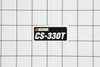 Echo X503006530 Label - Model -- CS-330T