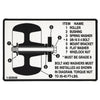 Exmark 1-323540 Decal,roller Mounting