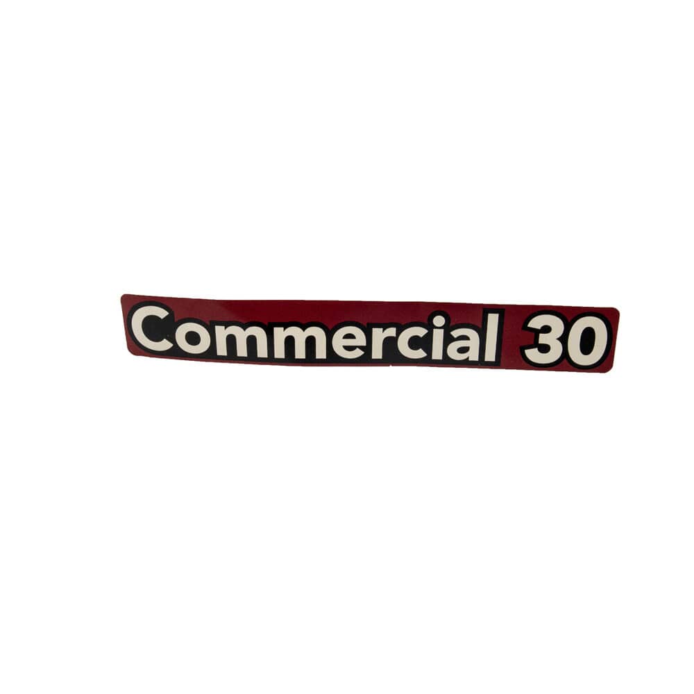 This is a genuine Exmark 116-8527 DECAL-COMMERCIAL 30