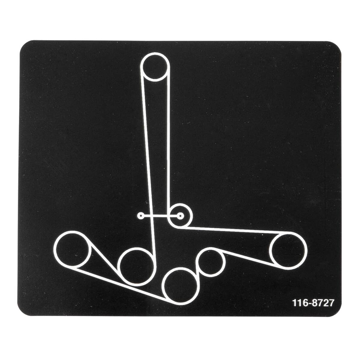 This is a genuine Exmark 116-8727 DECAL-BELT ROUTING