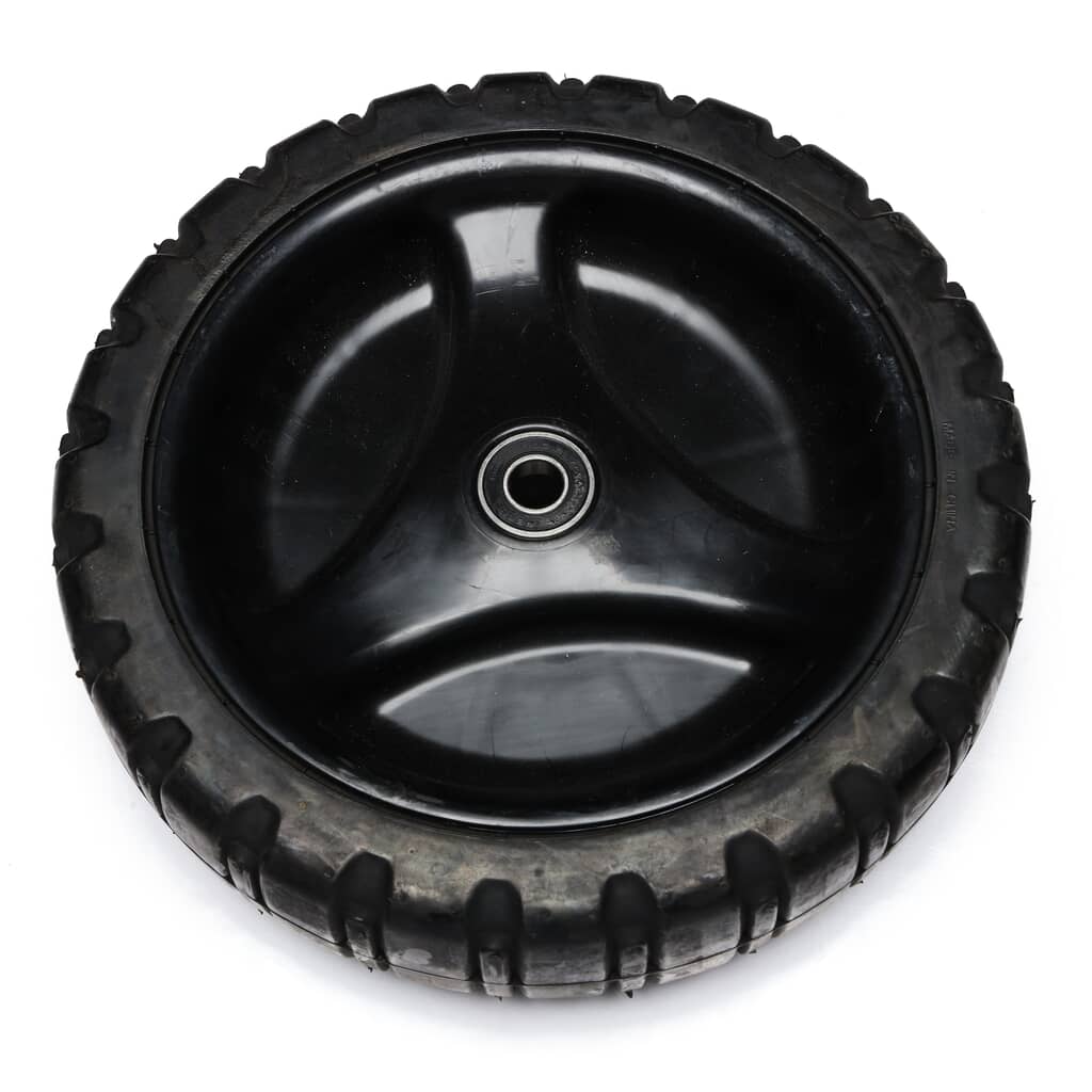 This is a genuine Exmark 126-7347 WHEEL ASM, 9 W/BEARINGS