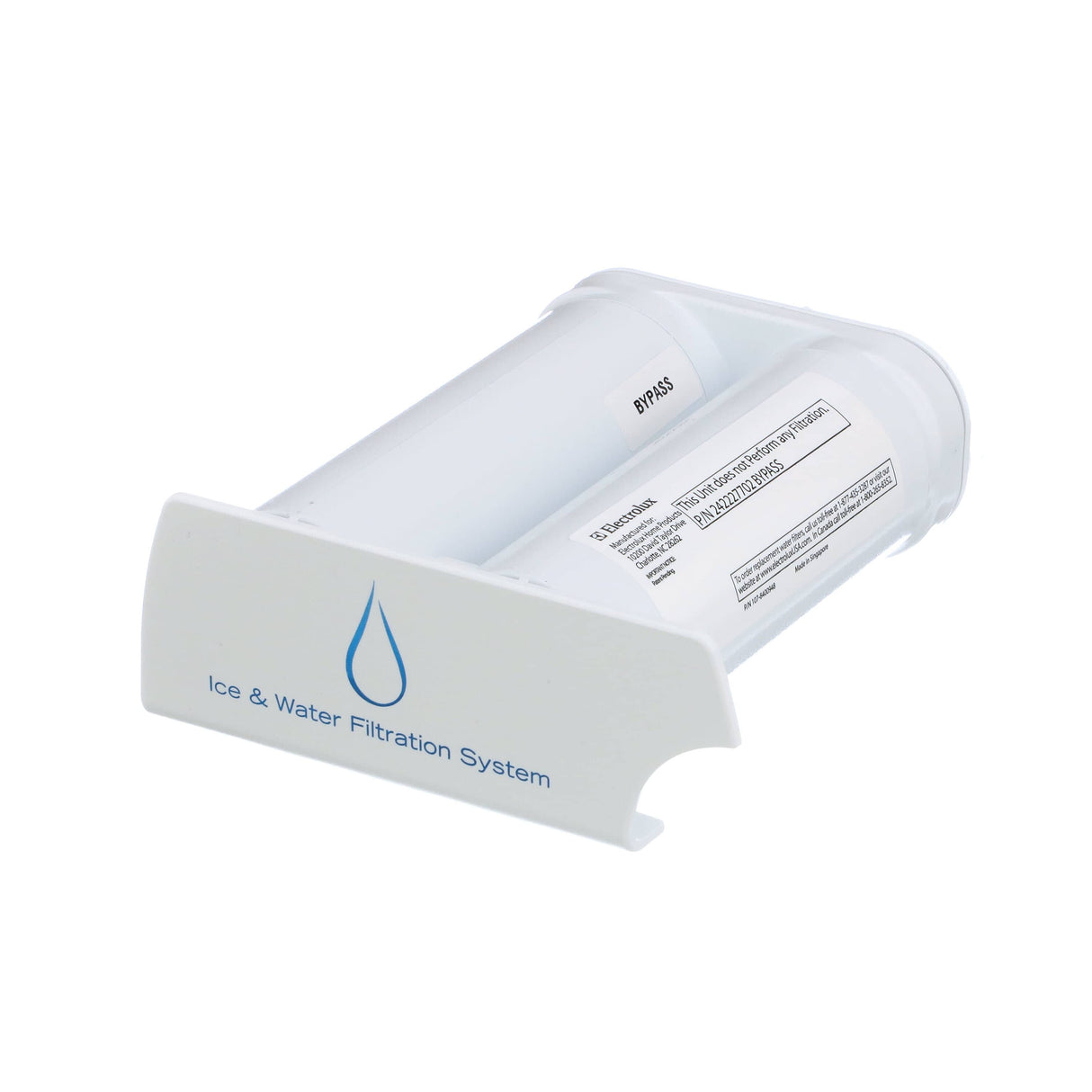 This is a genuine Electrolux 242227702 BYPASS,WATER FILTER,OPTIONAL