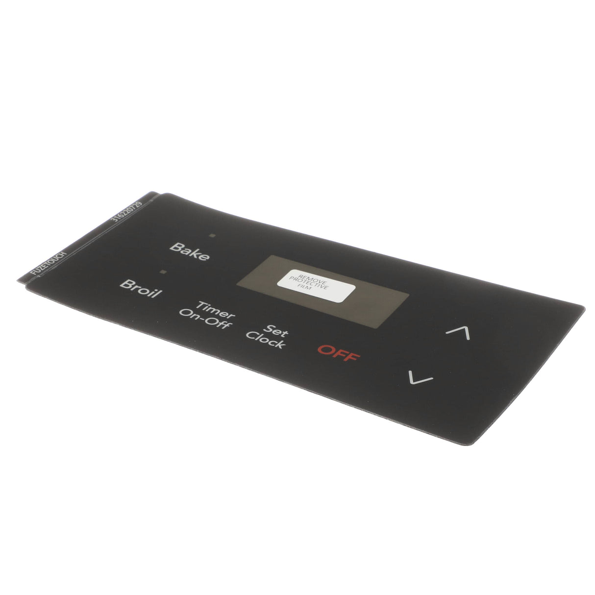 This is a genuine Electrolux 316220729 OVERLAY,CLOCK,BLACK