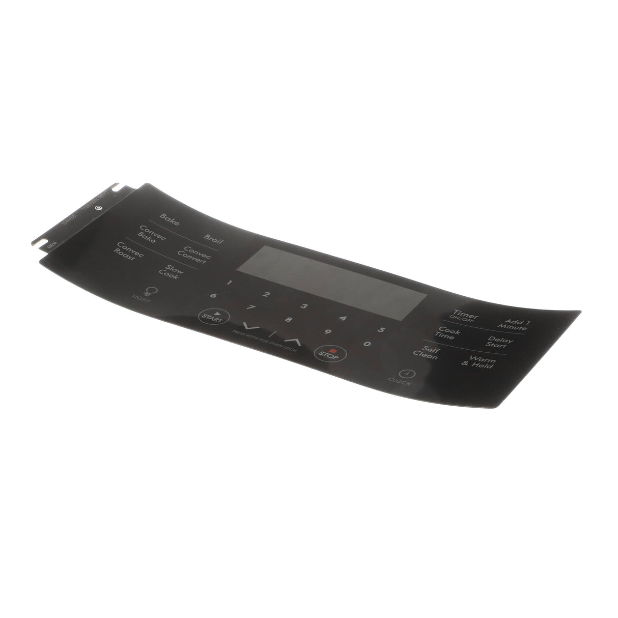 This is a genuine Electrolux 316655004 OVERLAY,CLOCK,BLACK