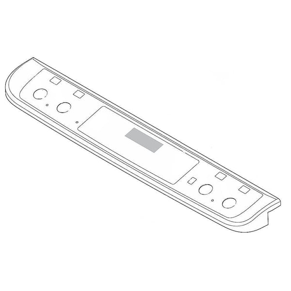 Electrolux 139059422 Panel ASMY,CONTROL,BLACK/SS