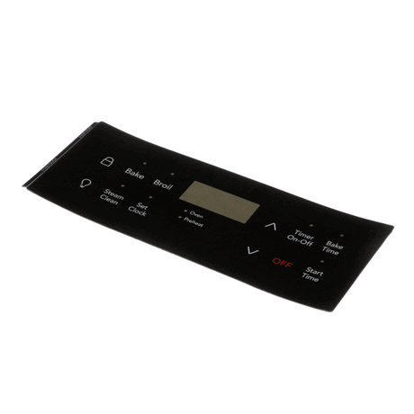 Electrolux 316419387 OVERLAY,CLOCK,BLACK,ES332