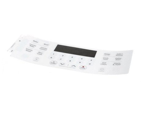 This is a genuine Electrolux 316655003 OVERLAY,CLOCK,WHITE