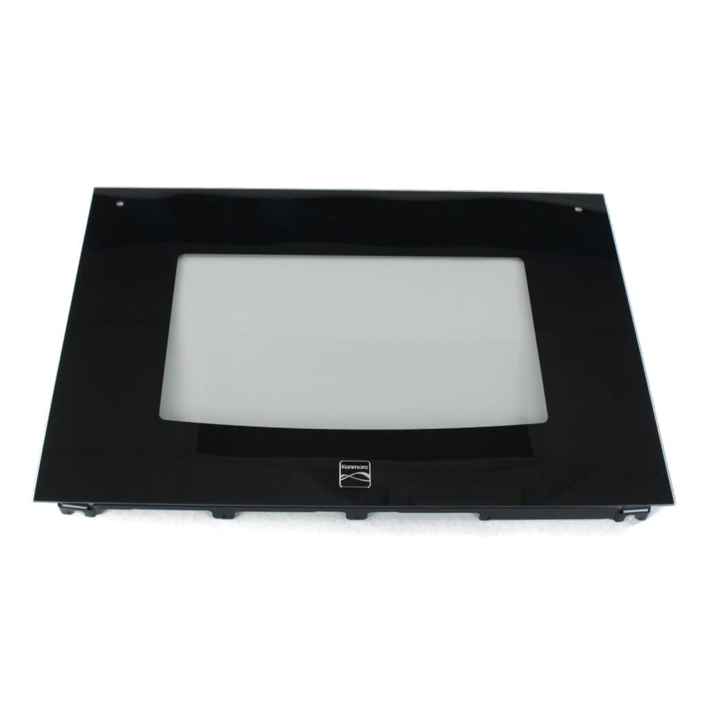 This is a genuine Electrolux 318304124 GLASS ASSY.,OVEN DOOR,BLACK