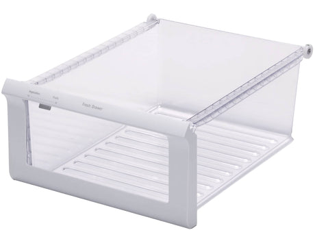 This is a genuine Electrolux 5304508049 PAN-CRISPER,ASSEMBLY,W/ROLLER