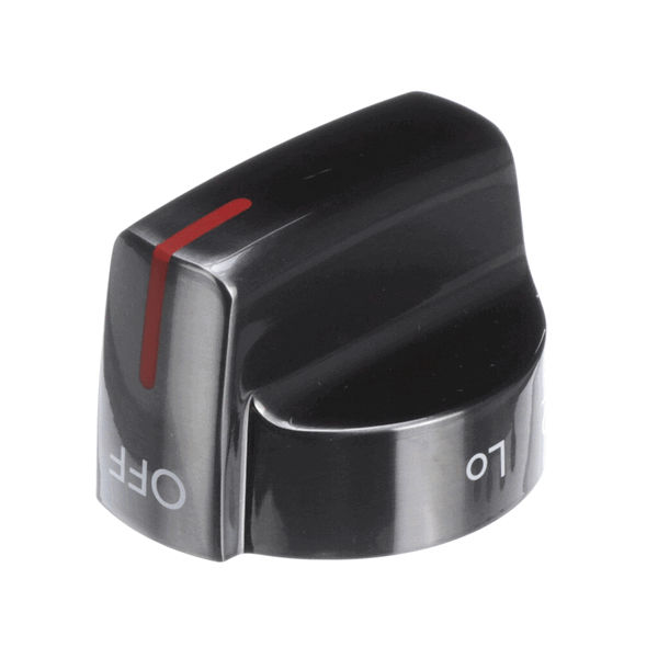 Electrolux 5304509240 KNOB,TOP VALVE,BLACK STAINLESS