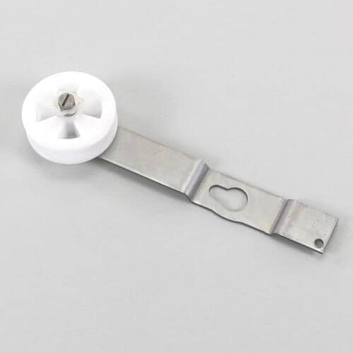 This is a genuine Electrolux 5304526204 IDLER ARM ASSY,W/PULLEY &amp; CLIP