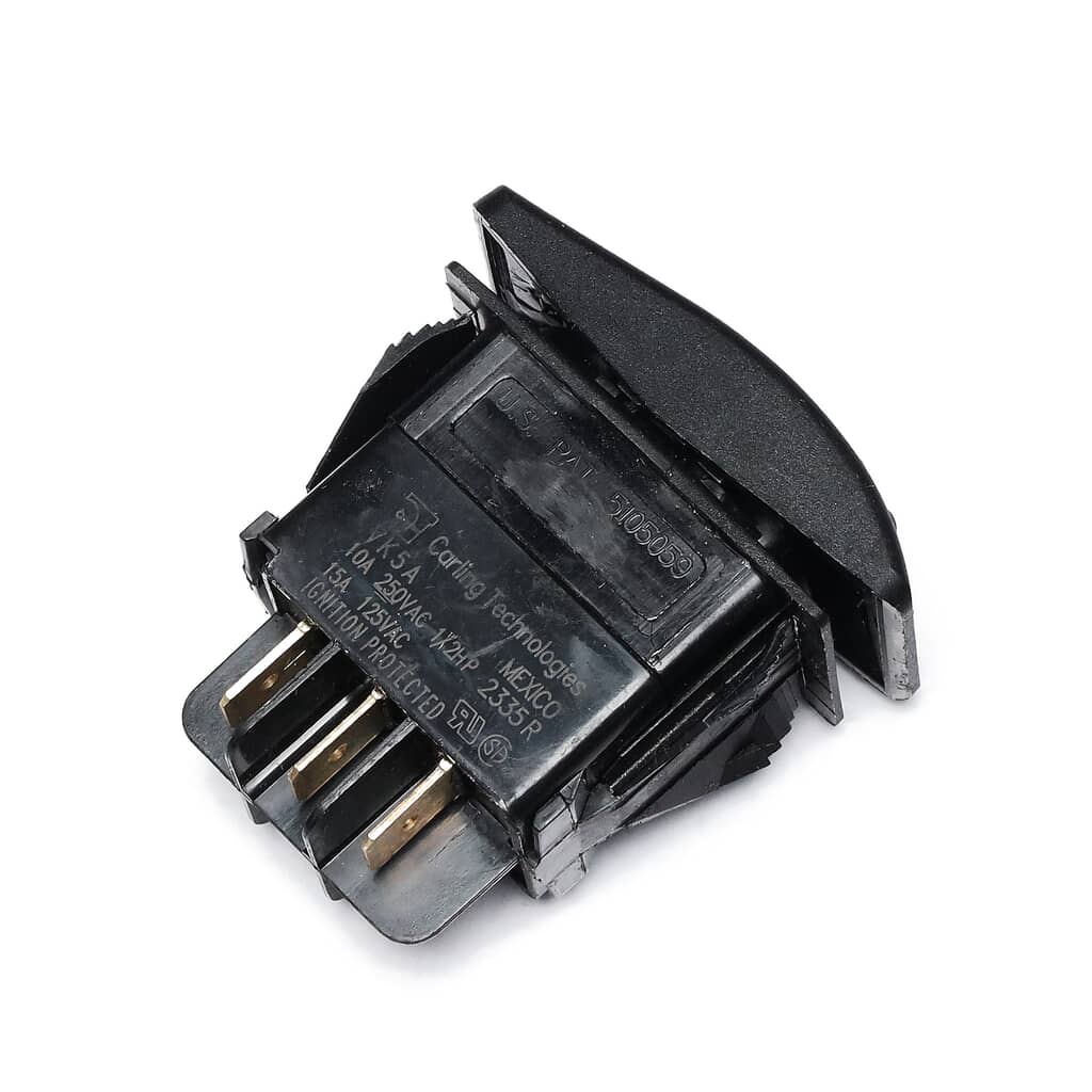 This is a genuine Generac Delco 0D4767 SWITCH RKR DPDT SPADE