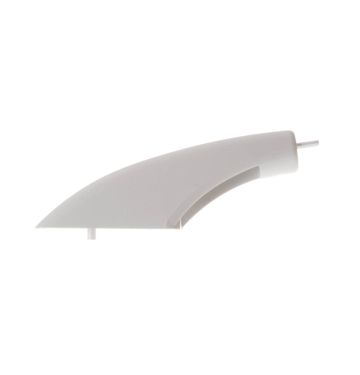 This is a genuine GE WB07K10043 END CAP-HANDLE (WHITE)