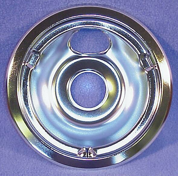 This is a genuine GE WB31K5024 6 INCH CHROME BURNER BOWL - EL
