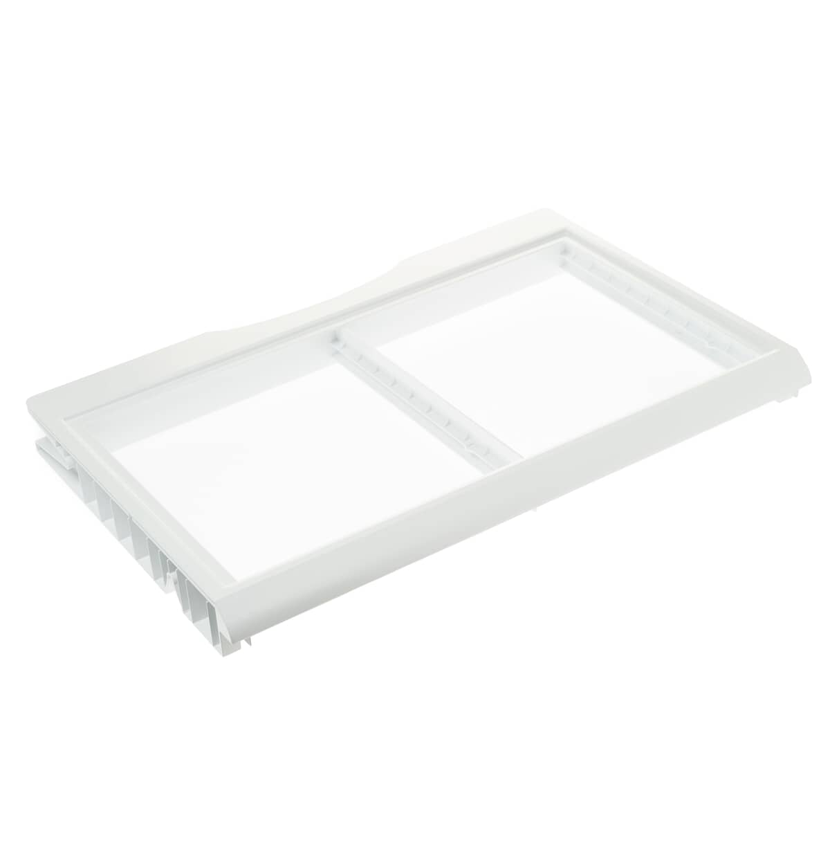 This is a genuine GE WR72X20427 FRAME COVER VEG PAN