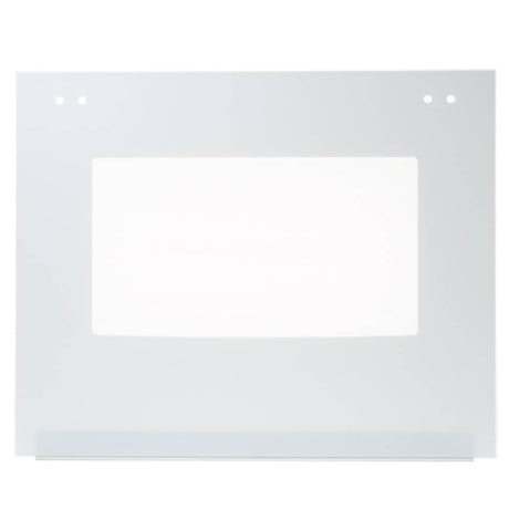 This is a genuine GE WB56X33710 WHITE GLASS DOOR AND TRIM ASM