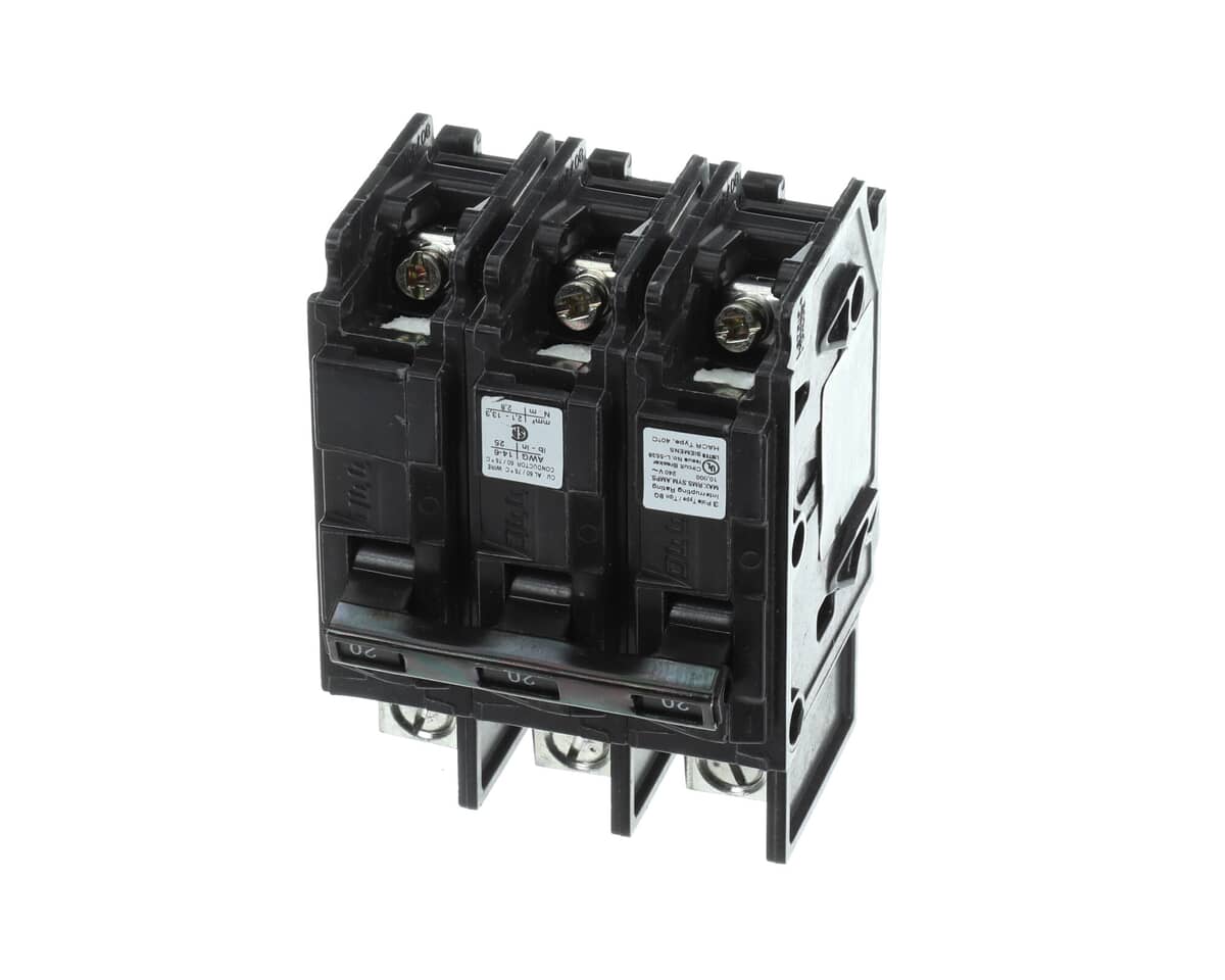 This is a genuine Heatcraft 2253020 CIRCUIT BREAKER WITH LUGS 20 A