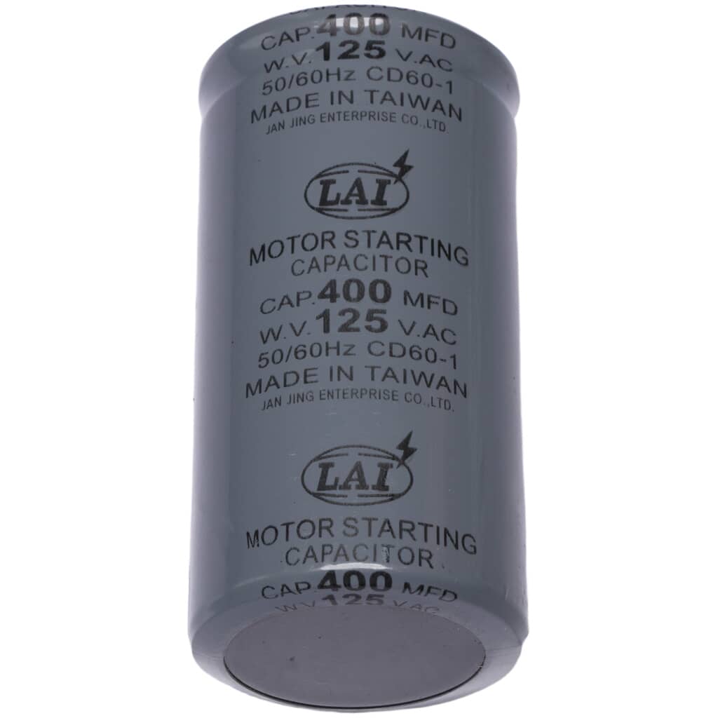 This is a genuine Jet JT9-C-400125 CAPACITOR 400 MFD 125 VAC