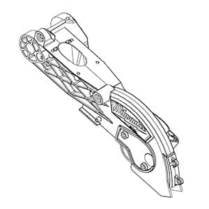 This is a genuine Milwaukee 14-38-0695 MOTOR ARM ASSEMBLY