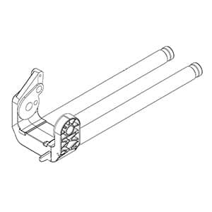This is a genuine Milwaukee 43-70-0076 ARM HINGE/SLIDE RAIL ASSBLY