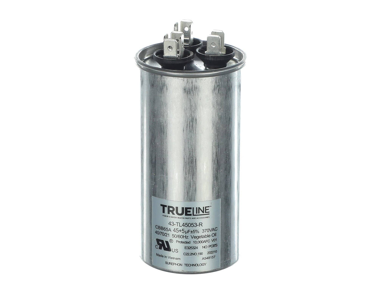This is a genuine Rheem 43-TL45053-R CAPACITOR - 45/5/370 DUAL ROUN
