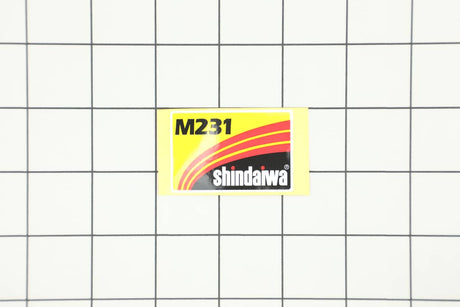 This is a genuine Shindaiwa 65004-91020 LABEL-MODEL
