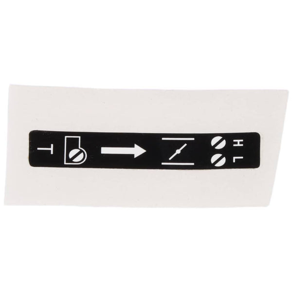 Shindaiwa 89012105360 Choke Label