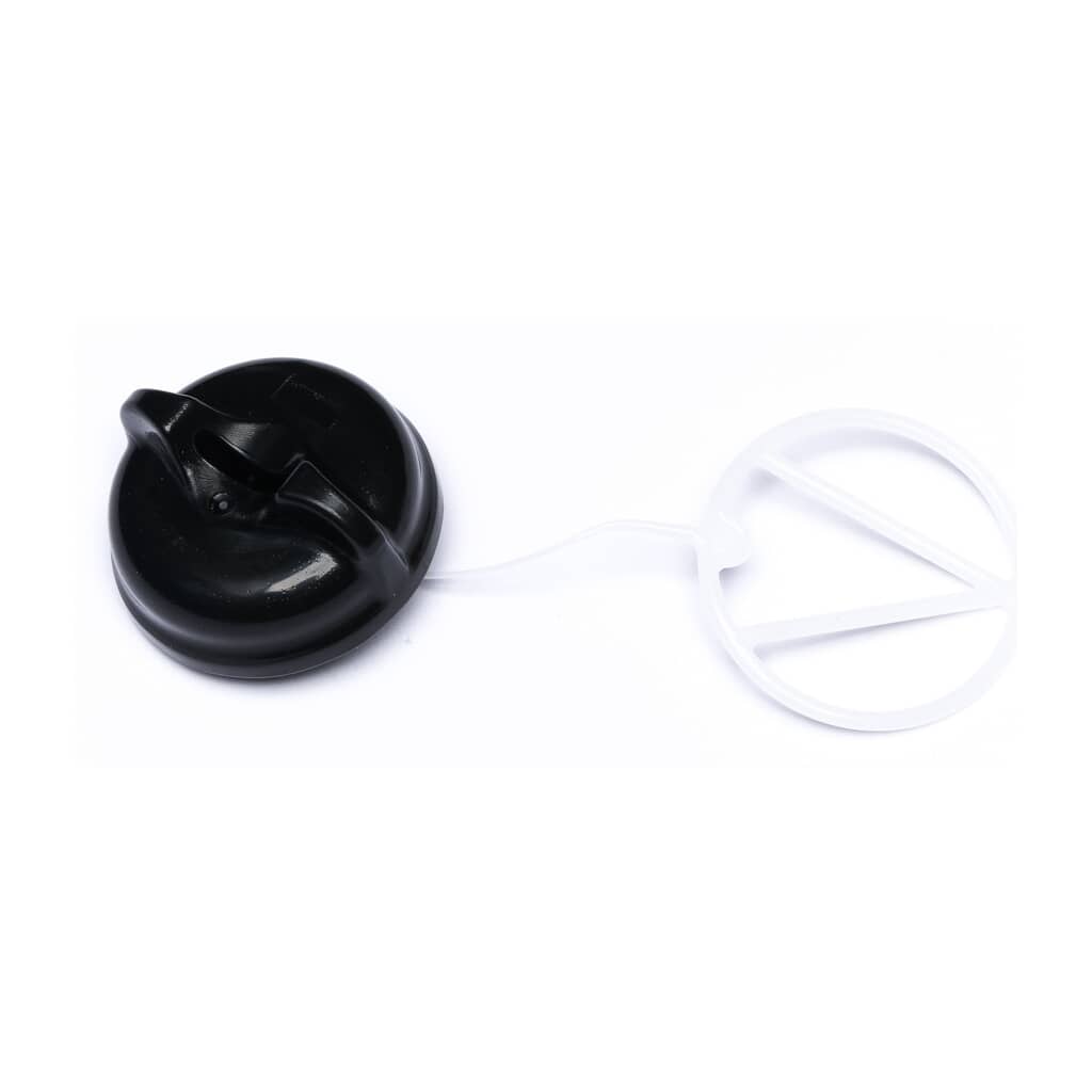 This is a genuine Shindaiwa P021005581 OIL CAP WITH RETAINER