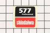 Shindaiwa X504004360 Name Plate