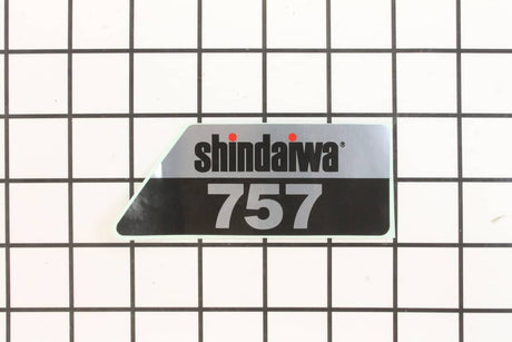 This is a genuine Shindaiwa X504004400 NAME PLATE