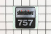 Shindaiwa X504004410 Name Plate