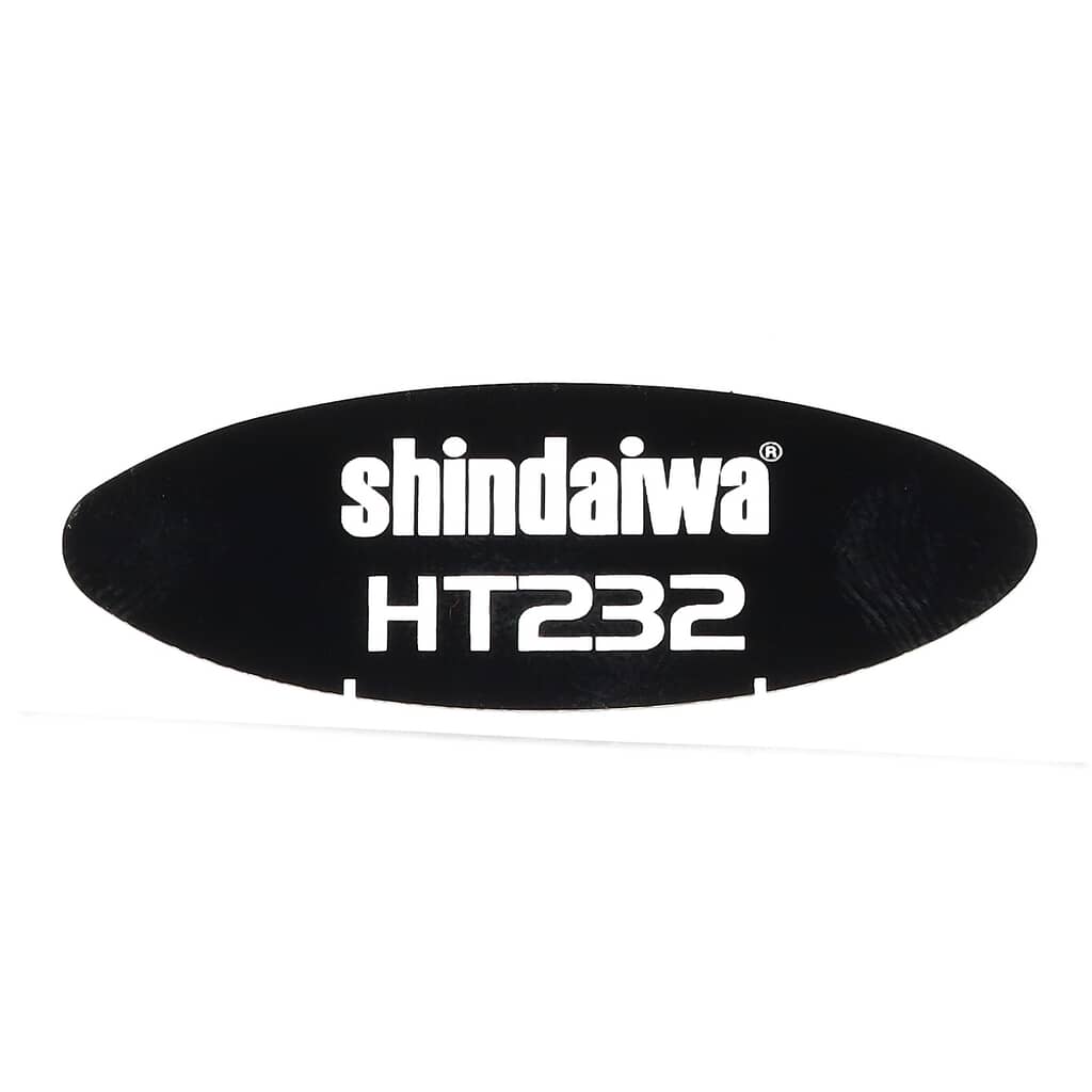 This is a genuine Shindaiwa X504007160 LABEL - MODEL -- HT232