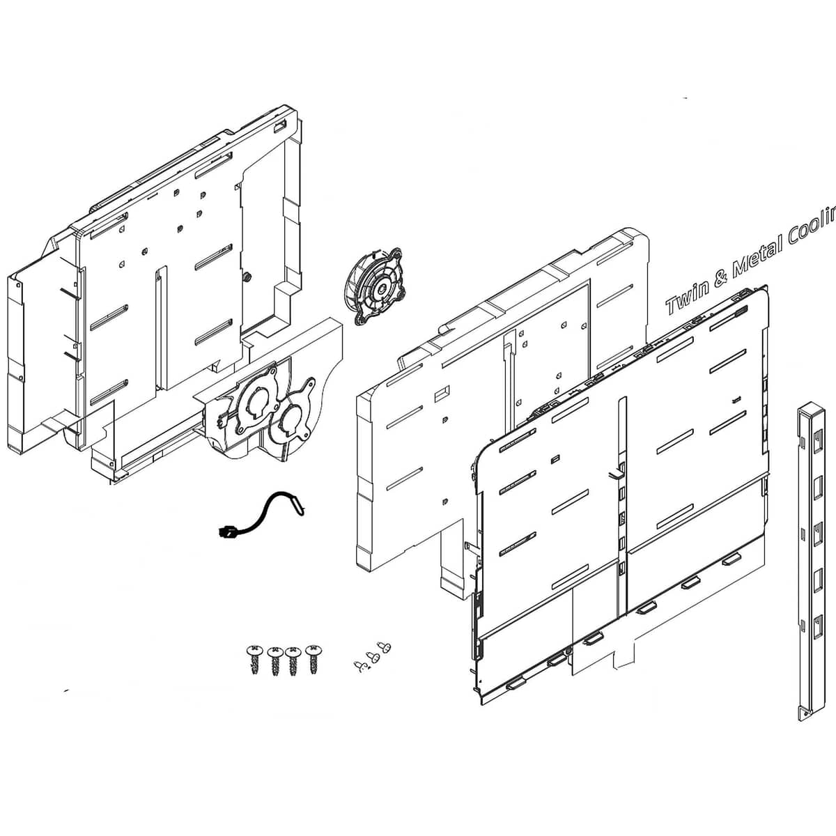 This is a genuine Samsung DA97-17362A COVER ASSEMBLY EVAP-REF