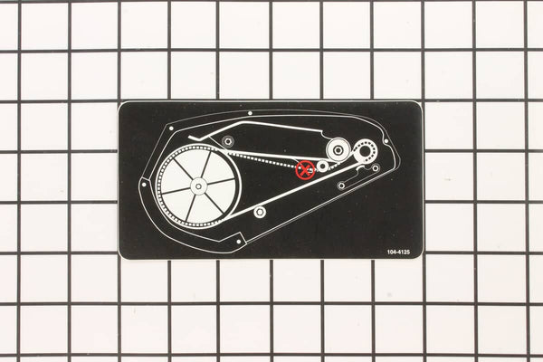 Toro 104-4125 DECAL-ROUTING, Belt